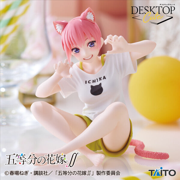 Desktop Cute [Gotoubun no Hanayome / The Quintessential Quintuplets] - Nakano Ichika - Cat Room Wear ver.