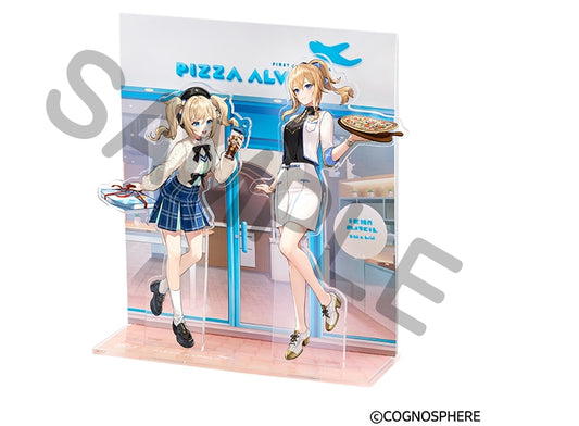 Acrylic Stand Diorama [Genshin Impact] - Barbara / Jean - Pizza Alvolo Collab