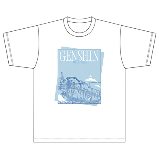 T Shirt [Genshin Impact] - Fontaine - As the Heart Goes - GENSHIN EXPO JAPAN