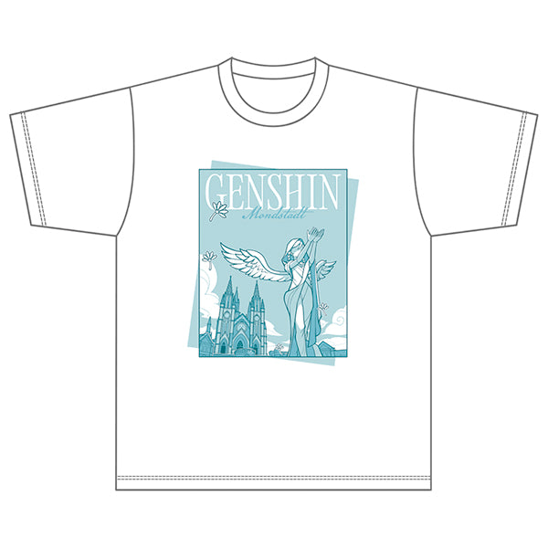 T Shirt [Genshin Impact] - Mondstadt - As the Heart Goes - GENSHIN EXPO JAPAN