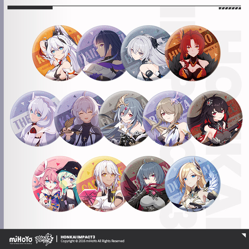 Badge [Honkai Impact 3rd] collection Valkyrja (pack aleatoire)