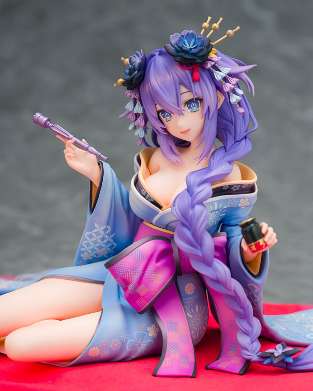 [Senran Nin Nin Ninja Taisen Neptune] Neptune and Noire - Purple Heart / Black Heart Kimono Ver. Dual Figure Set 1/7 Complete Figure