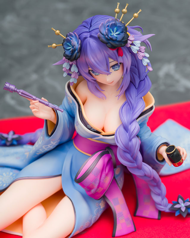[Senran Nin Nin Ninja Taisen Neptune] Neptune and Noire - Purple Heart / Black Heart Kimono Ver. Dual Figure Set 1/7 Complete Figure