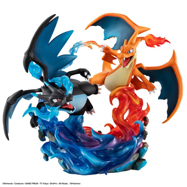 G.E.M. EX Series [Pokemon] Mega Charizard X & Mega Charizard Y Complete Figure