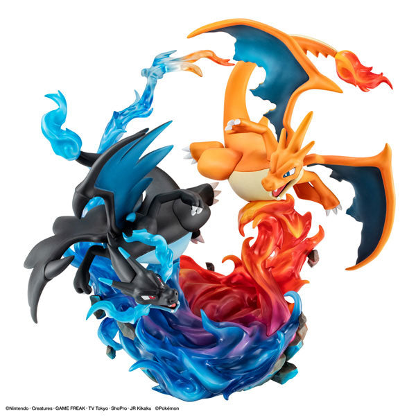 G.E.M. EX Series [Pokemon] Mega Charizard X & Mega Charizard Y Complete Figure