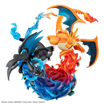 G.E.M. EX Series [Pokemon] Mega Charizard X & Mega Charizard Y Complete Figure