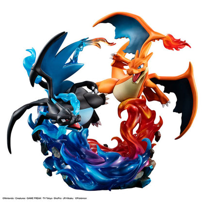 G.E.M. EX Series [Pokemon] Mega Charizard X & Mega Charizard Y Complete Figure