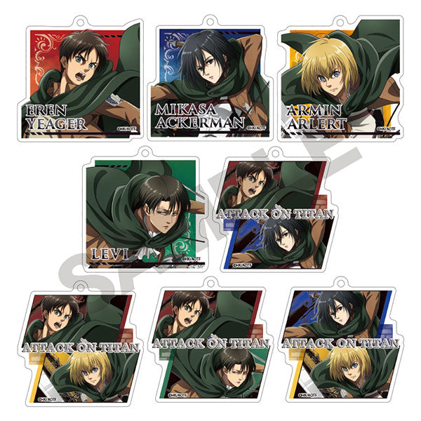 [Attack on Titan] Trading Acrylic Keychain (pack aleatoire)