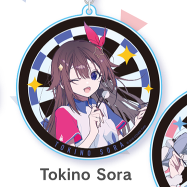 Acrylic Keychain [Hololive Production] -  DARTSLIVE - Tokino Sora Collaboration Ver.