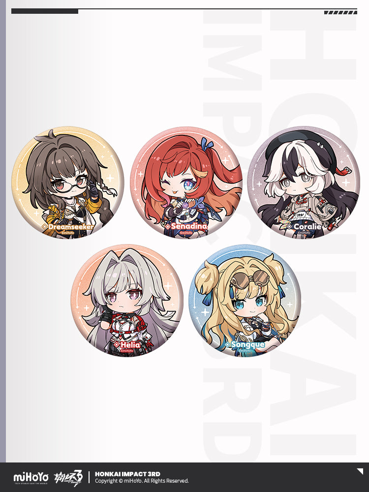 Badge [Honkai Impact 3rd] - Part 2 Chibi series - (Plusieurs Modèles)