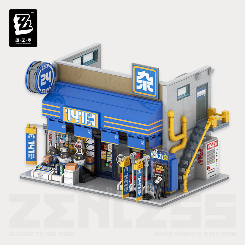 Maquette de Block a construire [ZZZ Zenless Zone Zero] - 141 Convenience Store - 6th Street Collection