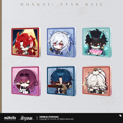 Glitter Fridge Magnet [Honkai: Star Rail] - Série Emoticônes / Sticker (plusieurs modèles)