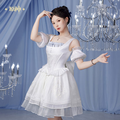 Robe [Genshin Impact] - Blanc - Furina Impression Collection