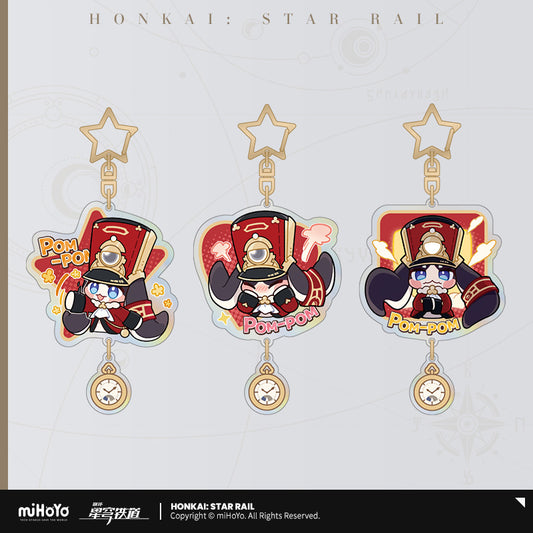 Acrylic Strap [Honkai: Star Rail] - Pom Pom - Série Emoticônes / Sticker (plusieurs modèles)