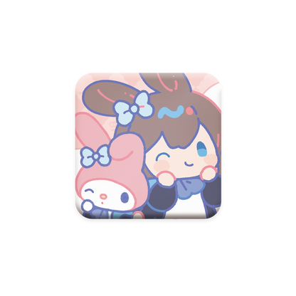 Badge en PU [Arknights] - Sanrio Collab