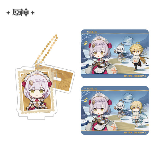 Acrylic Strap Standee Set [Genshin Impact] - Noelle - Photos of a Good Time series