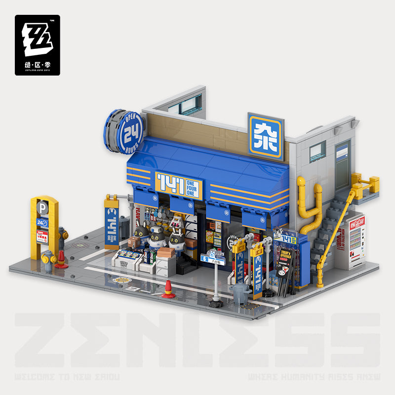 Maquette de Block a construire [ZZZ Zenless Zone Zero] - 141 Convenience Store - 6th Street Collection