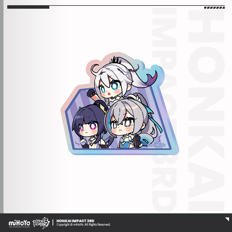 Badge Acrylic [Honkai Impact 3rd] collection HONKAI MEME (plusieurs modèles)