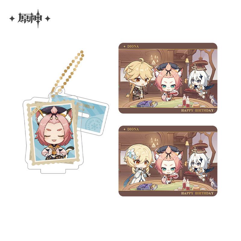 Acrylic Strap Standee Set [Genshin Impact] - Diona - Photos of a Good Time series