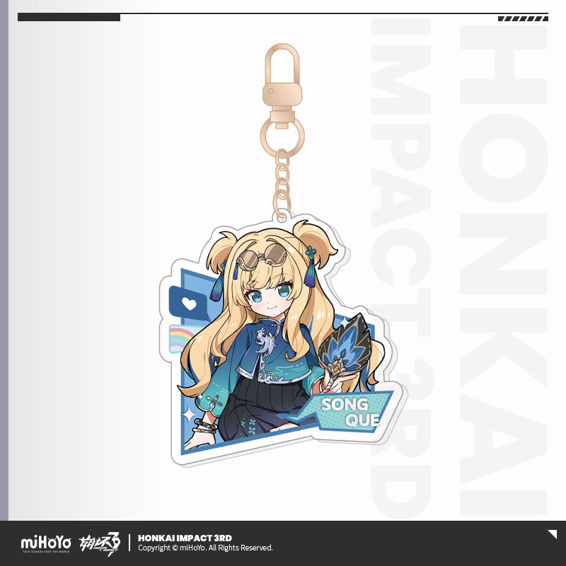 Acrylic Strap [Honkai Impact 3rd] - Part 2 - Chibi Tea Party - (Plusieurs Modèles)