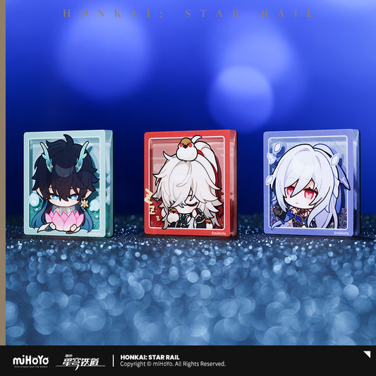 Glitter Fridge Magnet [Honkai: Star Rail] - Série Emoticônes / Sticker (plusieurs modèles)