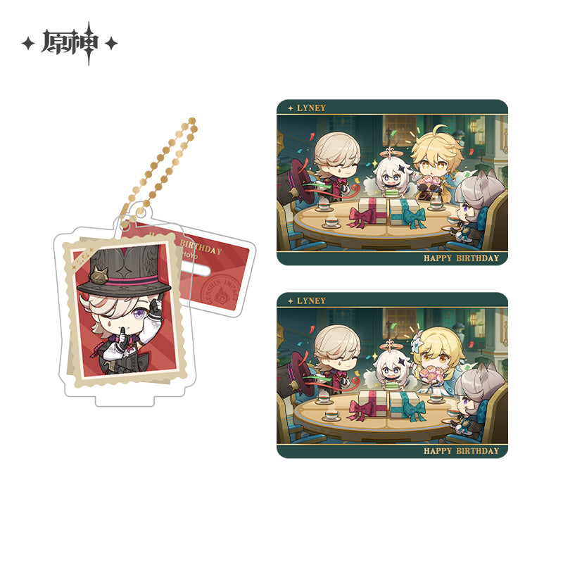 Acrylic Strap Standee Set [Genshin Impact] - Lyney - Photos of a Good Time series