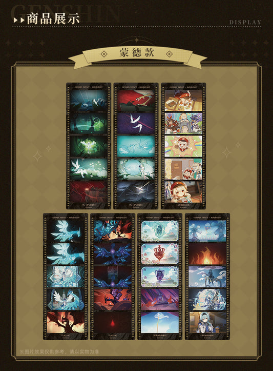 [Genshin Impact] Bookmark / Marque pages Set - Bande de Film - Mondstadt ver.