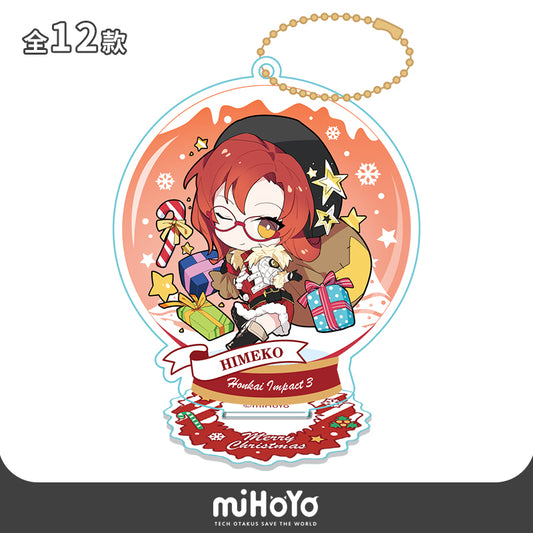 Acrylic Stand Strap [Honkai Impact 3rd] Himeko - Xmas Snow Globe