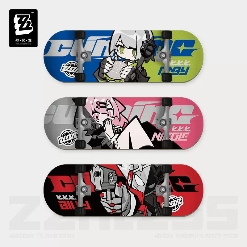 Strap Fingertips Skateboard [ZZZ Zenless Zone Zero] - Cunning Hares - Chibi Series (plusieurs modèles)