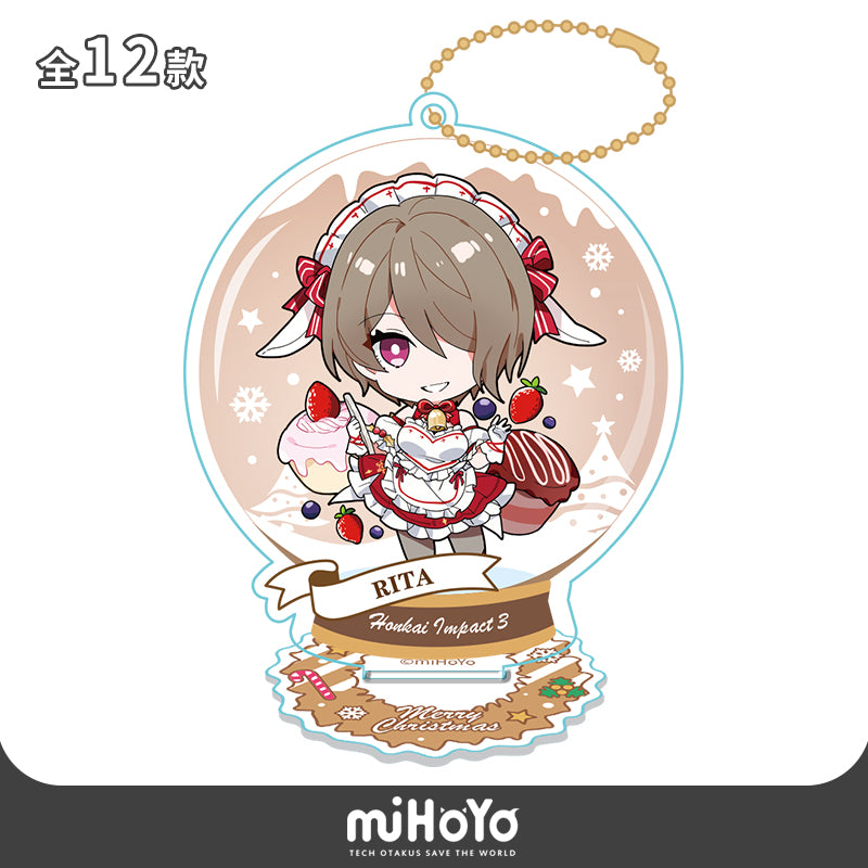 Acrylic Stand Strap [Honkai Impact 3rd] Rita - Xmas Snow Globe