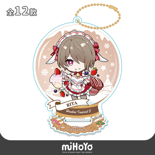 Acrylic Stand Strap [Honkai Impact 3rd] Rita - Xmas Snow Globe