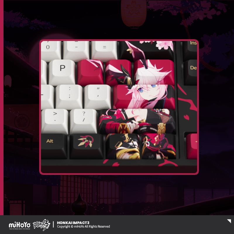 Clavier Mecanique 5108B PLUS (Remake ver.) QWERTY Wireless 108 touches [Honkai Impact 3rd] - Yae Sakura - Night Kasumi