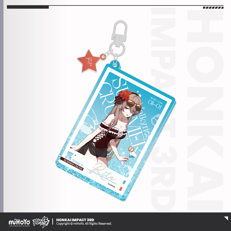 Glitter Acrylic Keychain [Honkai Impact 3rd] - Summer Cruise vol.1 (plusieurs modèles)