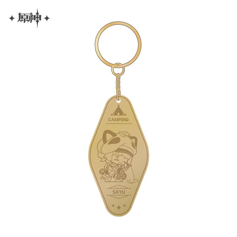 Metal Keychain [Genshin Impact] Go Camping! (plusieurs modèles)