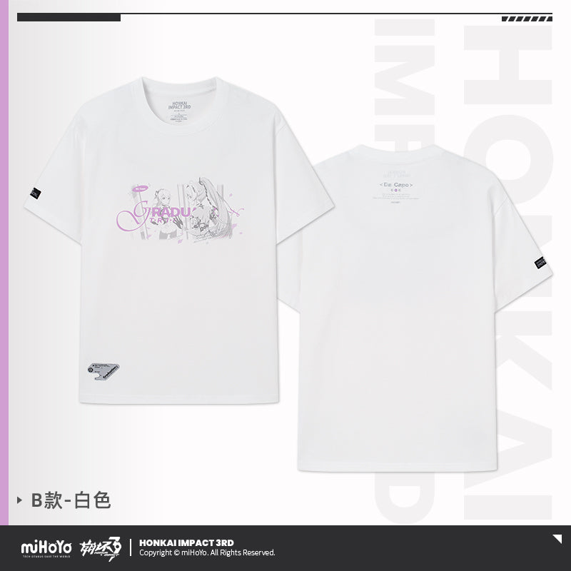 T-Shirt [Honkai Impact 3rd] Type B - Graduation Trip - Kiana Impressions (Plusieurs Modèles)