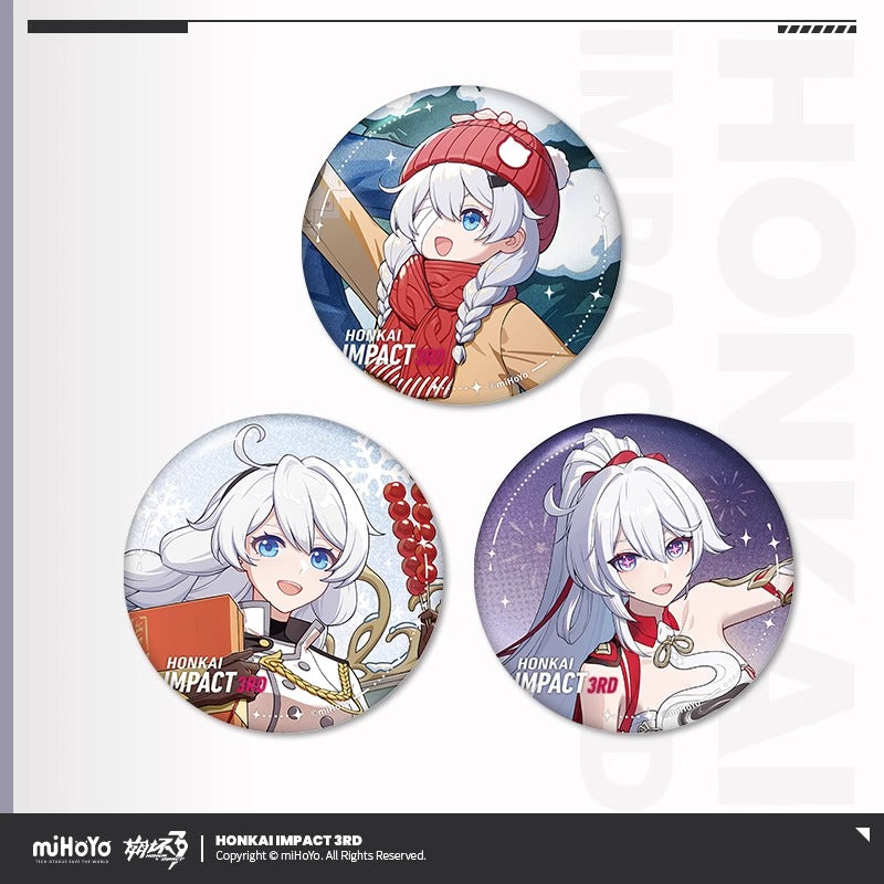 Set de 3 Badge [Honkai Impact 3rd] - Kiana: Happy Days Ahead - Part 2 Stigmata Series
