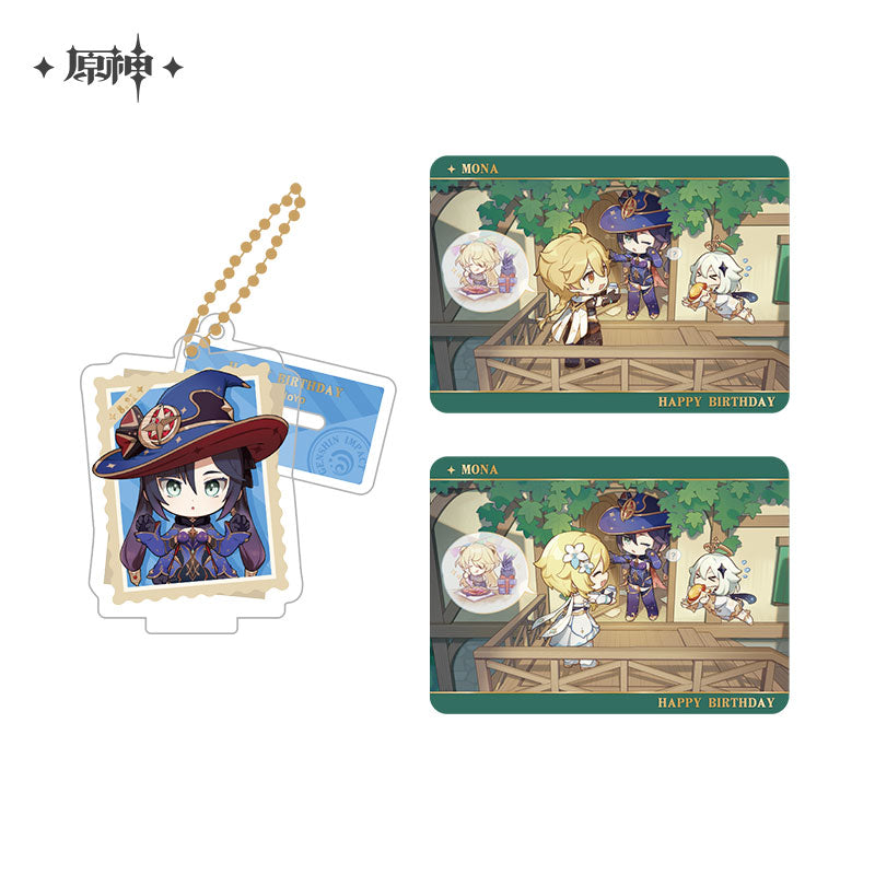 Acrylic Strap Standee Set [Genshin Impact] - Mona - Photos of a Good Time series