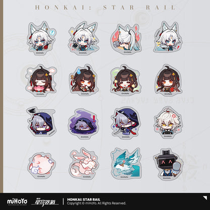 Set de Stickers [Honkai: Star Rail] - 2.4 a 2.6 - Série Emoticônes / Sticker - Pom Pom Exhibition Hall series vol.2