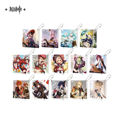 Acrylic strap / coaster avec standee [Genshin Impact] Fateful Day series vol.3 (Plusieurs modèles)