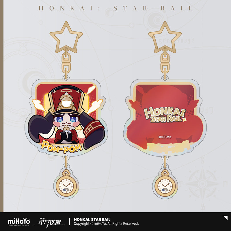 Acrylic Strap [Honkai: Star Rail] - Pom Pom - Série Emoticônes / Sticker (plusieurs modèles)