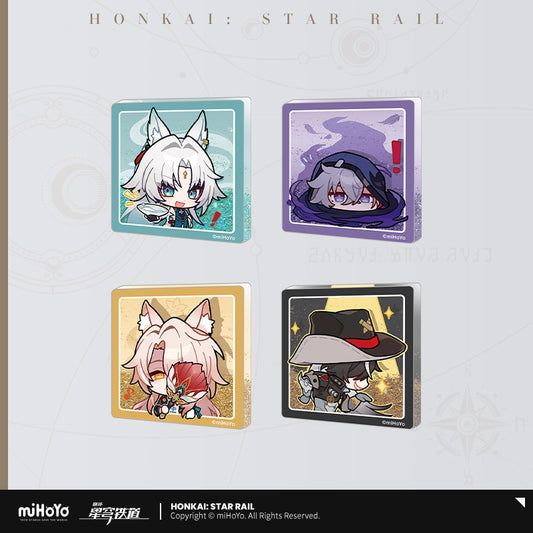 Glitter Fridge Magnet [Honkai: Star Rail] - Série Emoticônes / Sticker vol.3