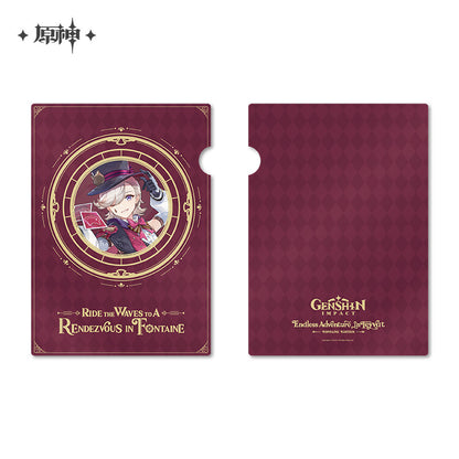 Clearfile A4 [Genshin Impact] - A rendez vous in Fontaine (Plusieurs modèles)- Genshin Offline Exhibition "Aventure sans fin en Teyvat / Endless adventure in Teyvat" [Fontaine]