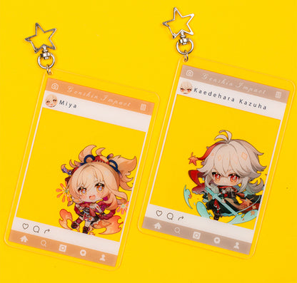 Acrylic Keychain [Genshin Impact] Style Instagram (Plusieurs modèles) - Fanmade non officiel