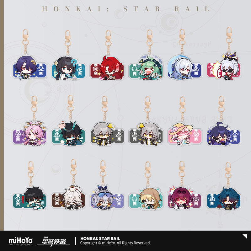 Acrylic Strap [Honkai: Star Rail] - Série Emoticônes / Sticker (plusieurs modèles)