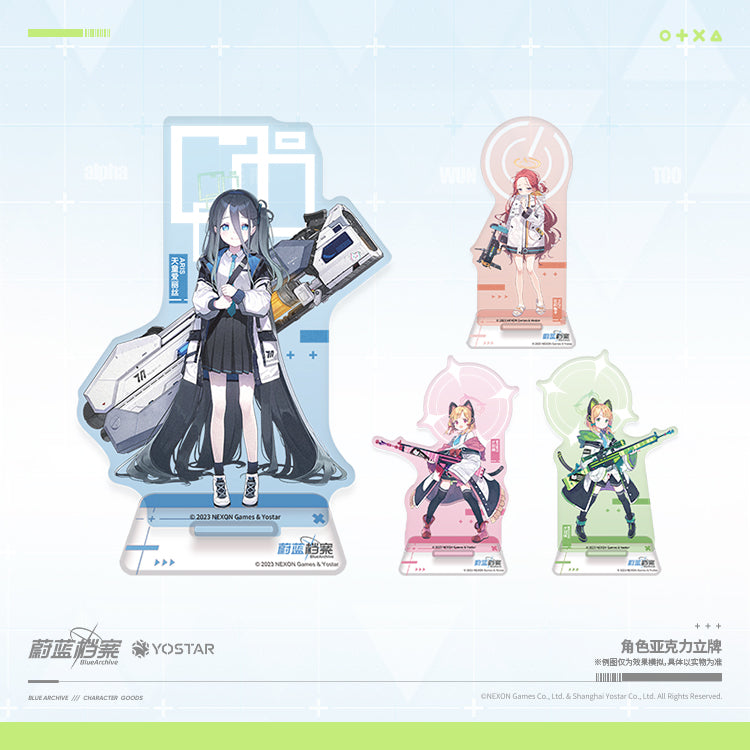 Acrylic Stand [Blue Archive] Game Development Club (Plusieurs modèles)