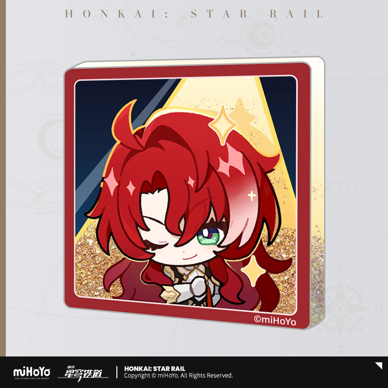 Glitter Fridge Magnet [Honkai: Star Rail] - Série Emoticônes / Sticker (plusieurs modèles)