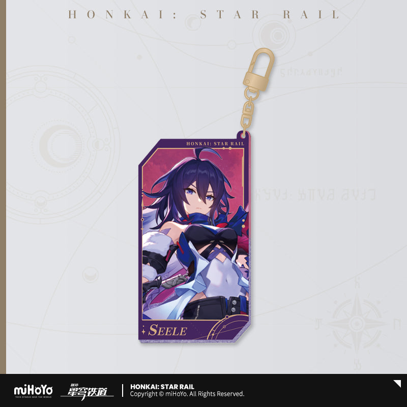 Strap Glitter Acrylic Glow In The Dark [Honkai: Star Rail] - Stellar Invitation series vol.1 (plusieurs modèles)