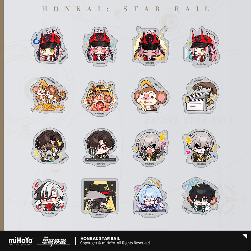 Set de Stickers [Honkai: Star Rail] - 2.4 a 2.6 - Série Emoticônes / Sticker - Pom Pom Exhibition Hall series vol.2