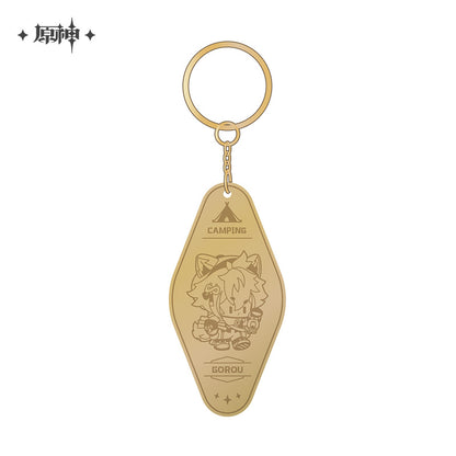 Metal Keychain [Genshin Impact] Go Camping! (plusieurs modèles)