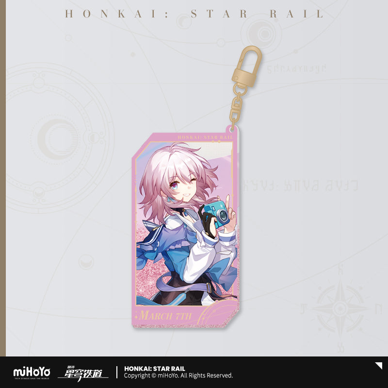 Strap Glitter Acrylic Glow In The Dark [Honkai: Star Rail] - Stellar Invitation series vol.1 (plusieurs modèles)